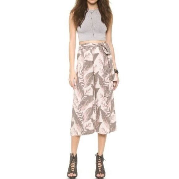 Free PeopleHi Rise Culotte Palm Print - Picture 1 of 13